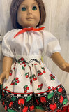 18” doll skirt and peasant blouse
