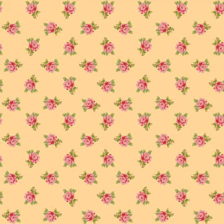 Maywood yellow spaced floral