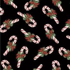 Christmas Hoffman black with candy canes