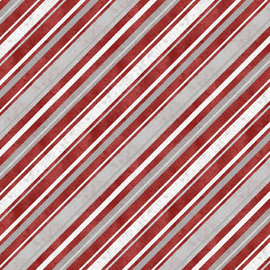 Christmas WP red, gray & white stripe